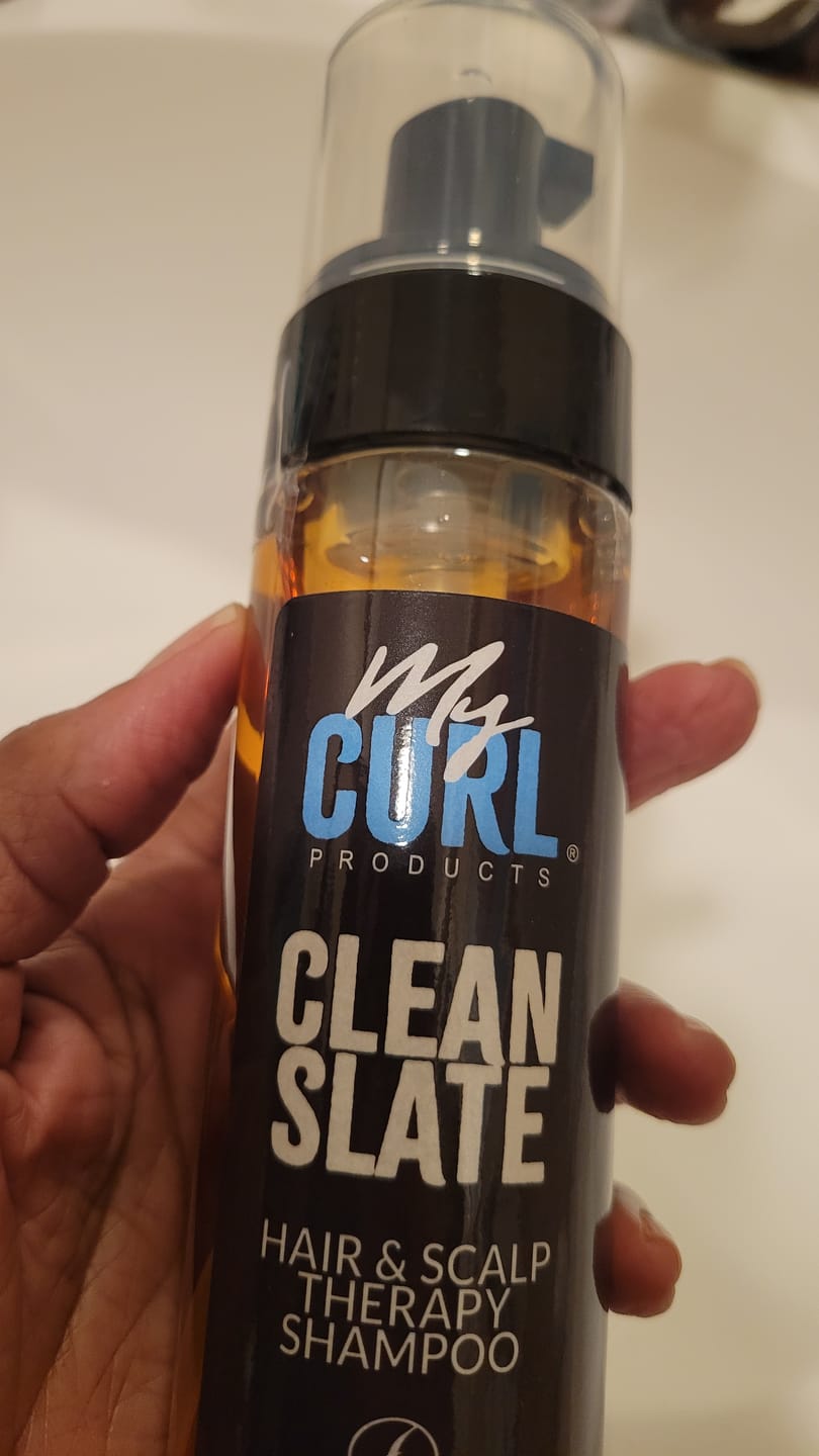 Customer photo review of CLEAN SLATE HAIR & SCALP THERAPY SHAMPOO