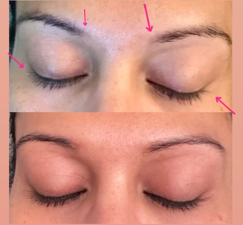 Customer photo review of LASH SERUM