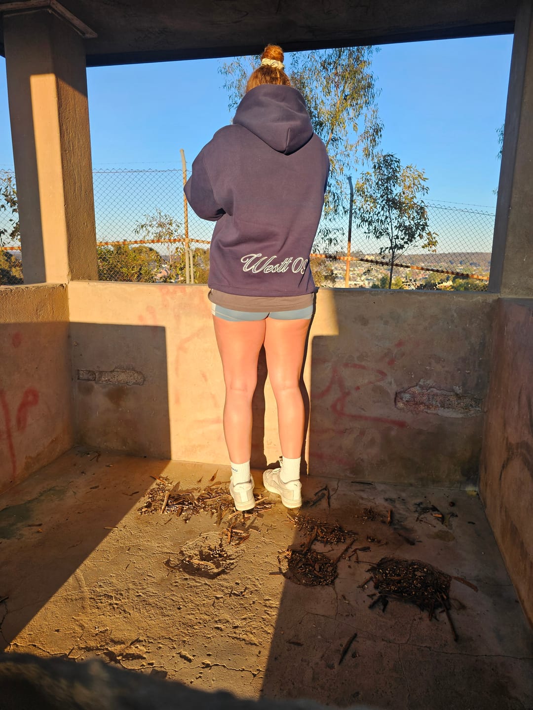 Customer photo review of Winter Club Hoodie - Navy Blue