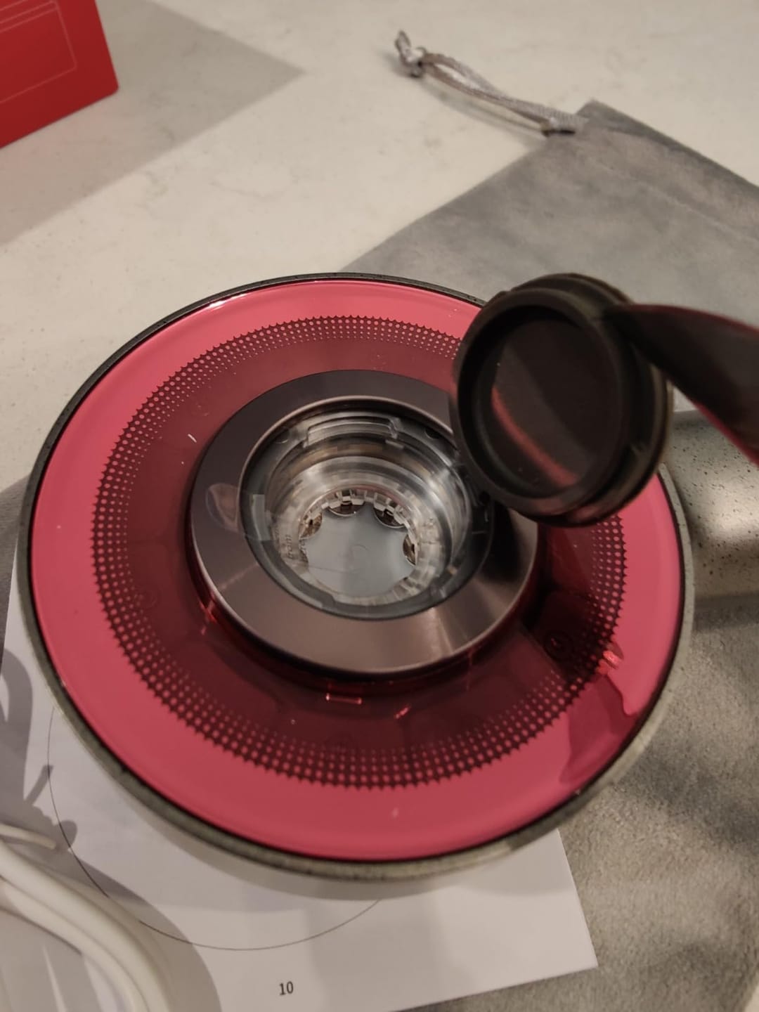 Customer photo review of RLB 3 in 1 red light Scalp Massager for Hair Growth & Repair with Oil
