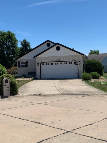 Customer photo review of Decorative Garage Faux Window Accents (16-PC Set)