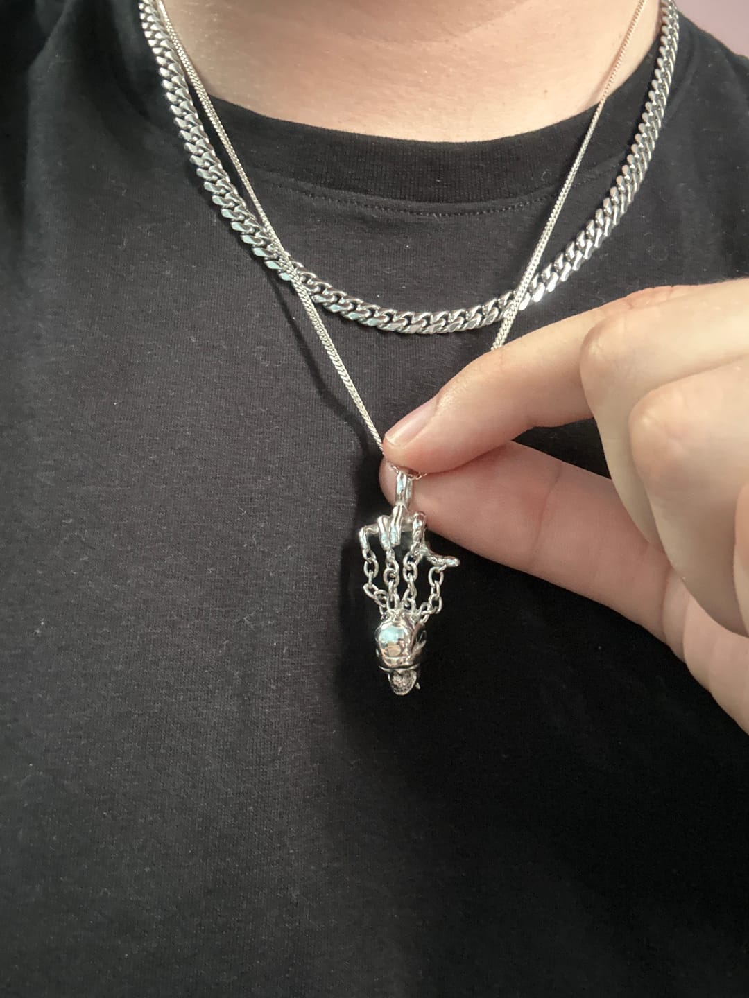 Customer photo review of PUPPET MASTER PENDANT