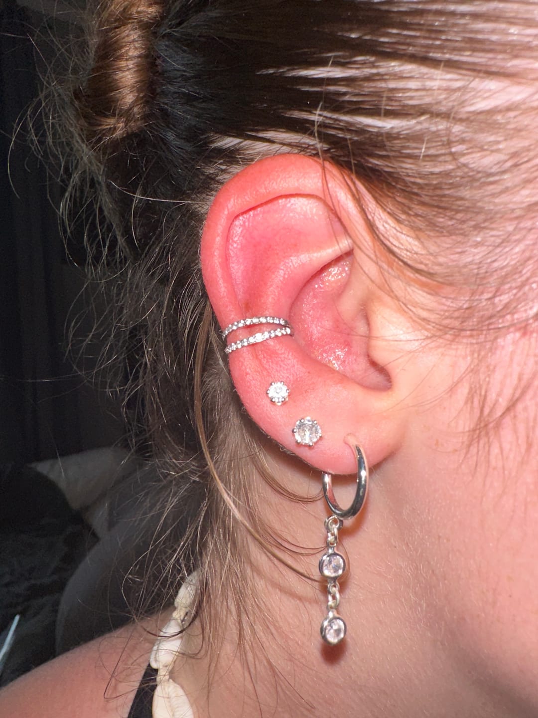 Customer photo review of Double Clicker Piercing | Titan