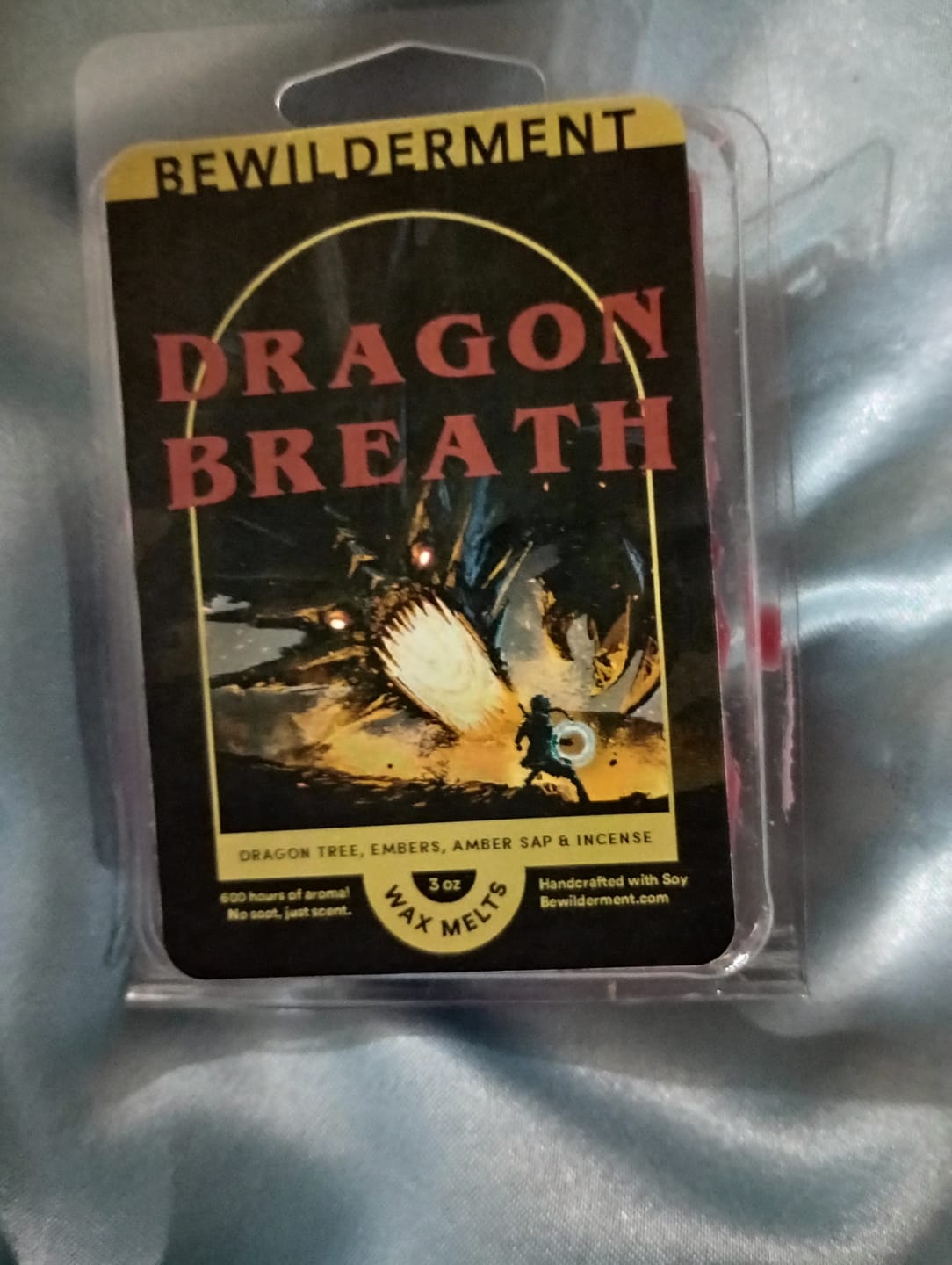 Customer photo review of Dragon Breath Wax Melts