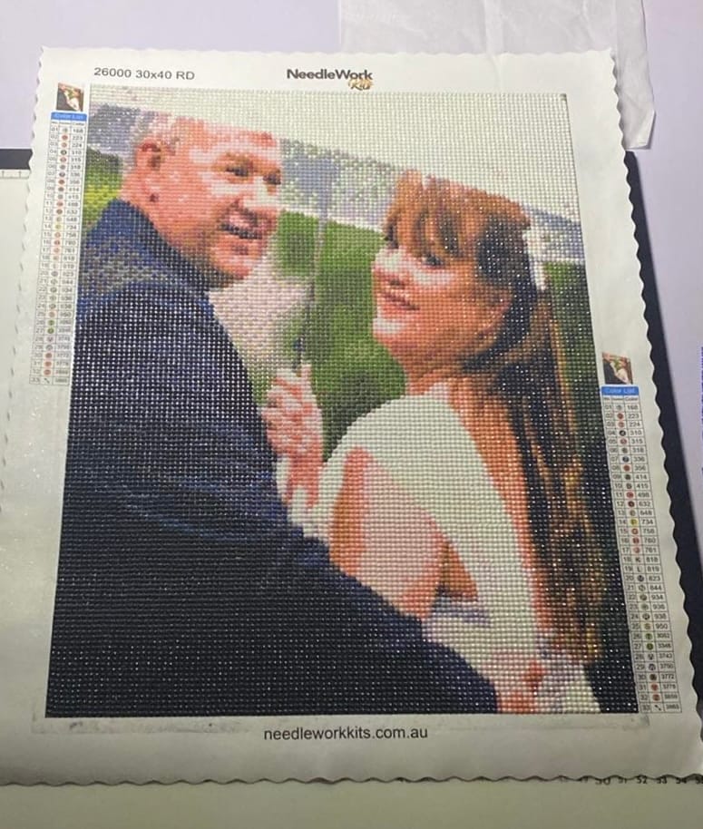 Customer photo review of Custom Diamond Painting