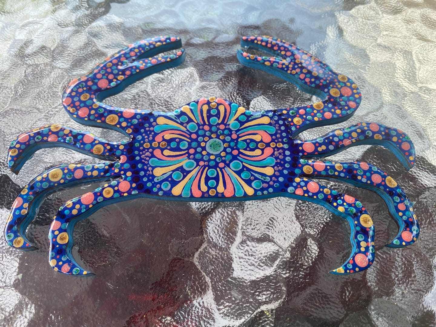 Customer photo review of Unfinished Wood Crab Shape - Ocean - Nursery - Craft - up to 24" DIY