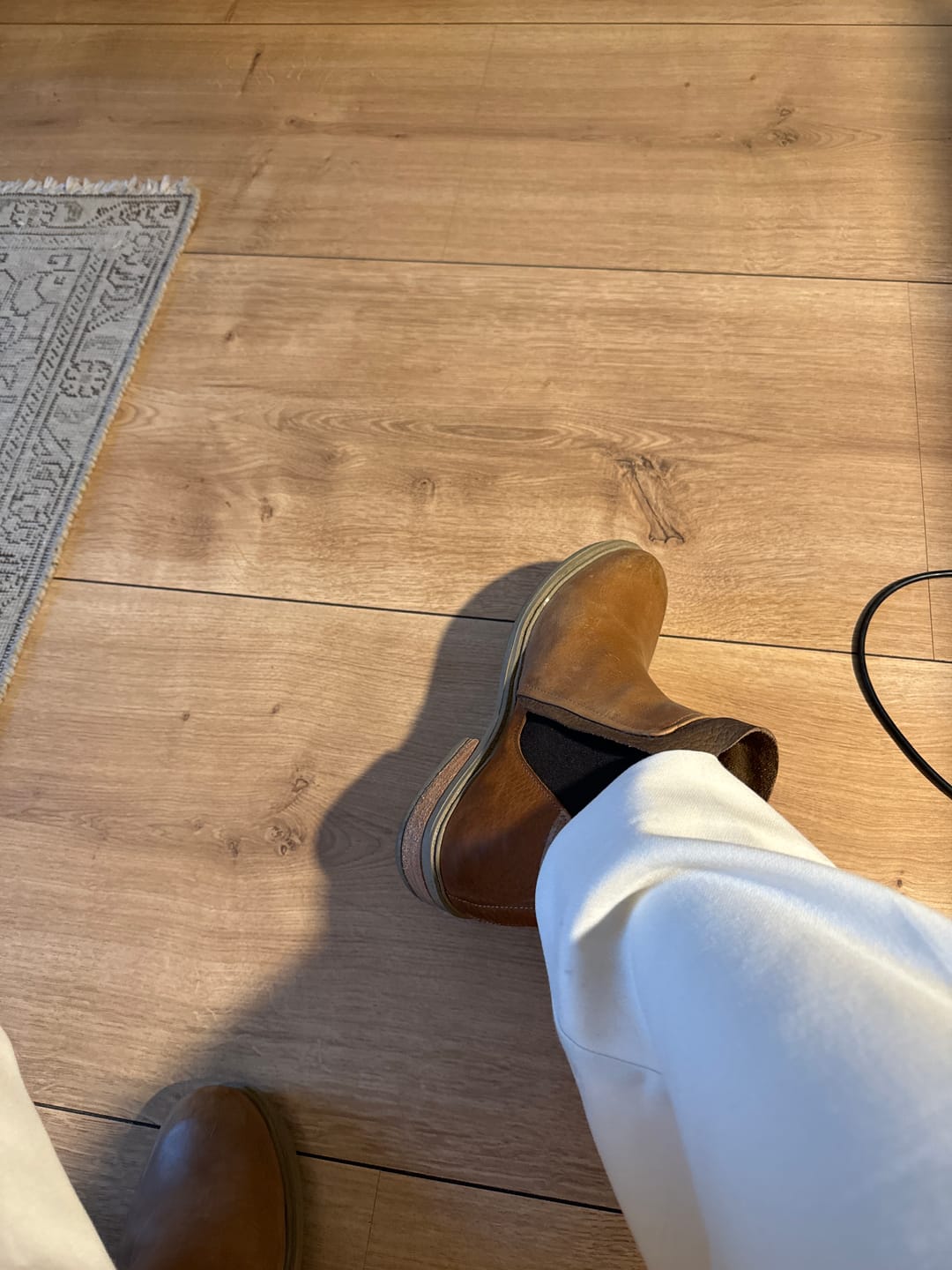 Customer photo review of Botin Mujer / Angu Camel