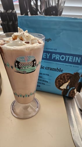 Customer photo review of Gourmet Whey Protein Powders