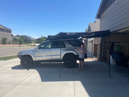 Customer photo review of OPENROAD  270 Free Standing Awning for Camping