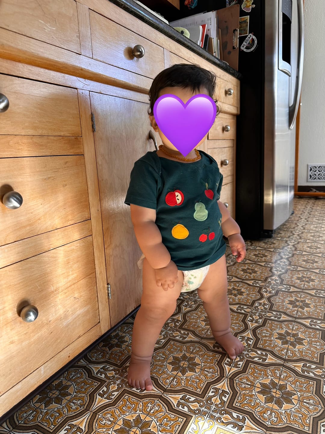 Customer photo review of Vegetable Patch Applique Short Sleeve T-Shirt