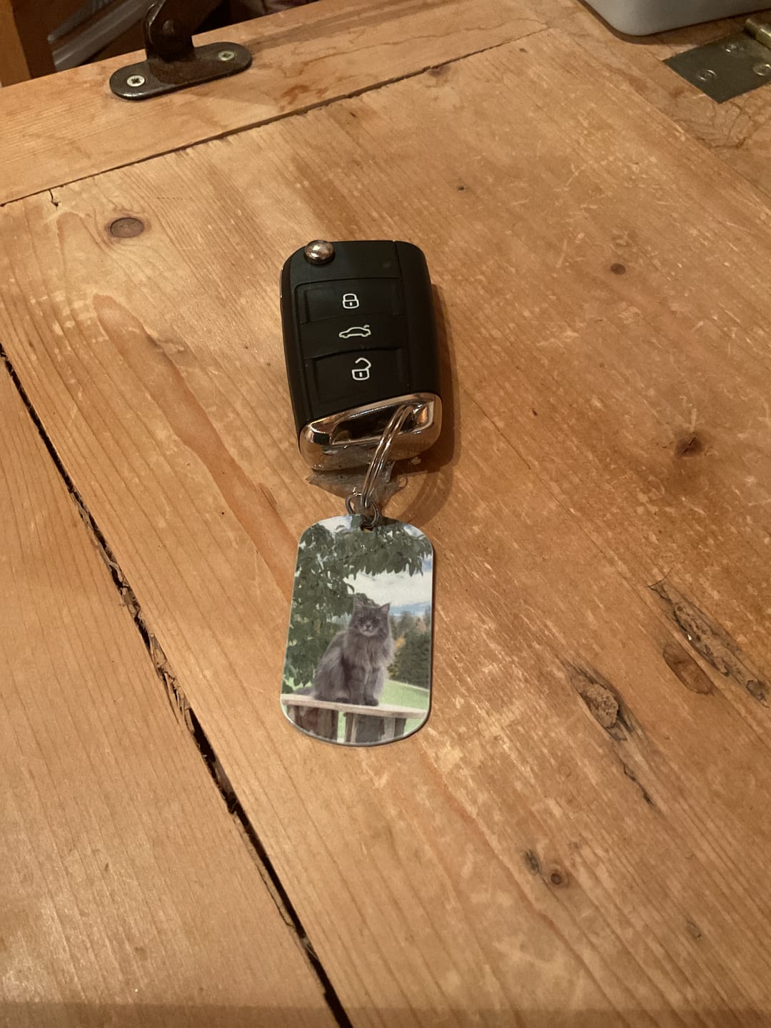Customer photo review of Für immer im Herzen - Individueller Dog Tag Schlüsselanhänger