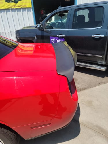Customer photo review of 2008-Up Dodge Challenger Hellcat Redeye Rear Spoiler W/ Wickerbill Insert