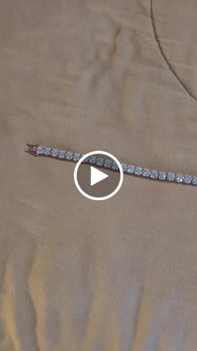 Customer video review of 6MM Moissanite Tennis Bracelet 14K Gold