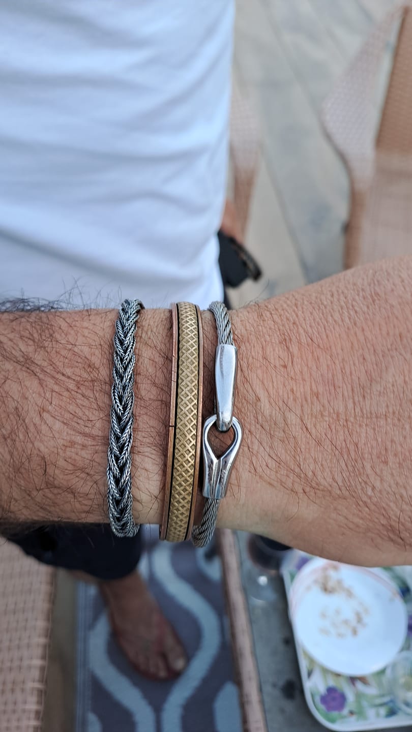 Customer photo review of WOVEN VIKINGS BRACELET. - 925 STERLING SILVER