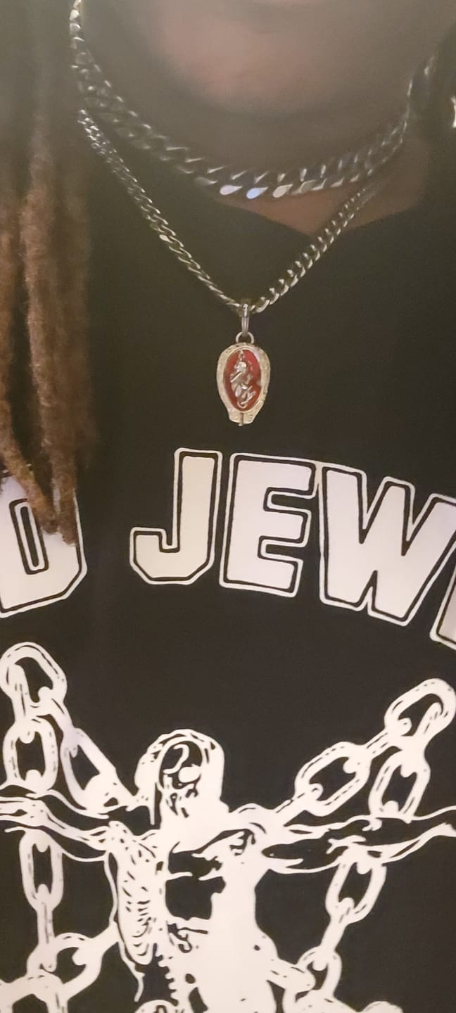 Customer photo review of DEVIL EMBRYO PENDANT