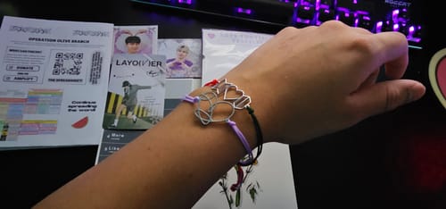 Customer photo review of BTS Love Yourself Bracelet