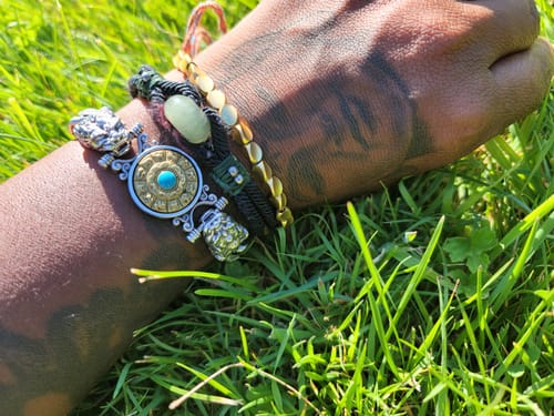 Customer photo review of Tibetan Bracelet of Fortune