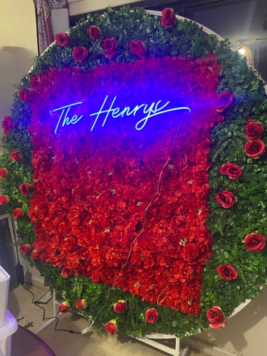 Customer photo review of Custom Neon Signs