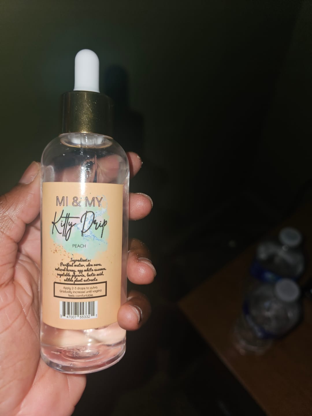 Customer photo review of Kitty Drip Peach