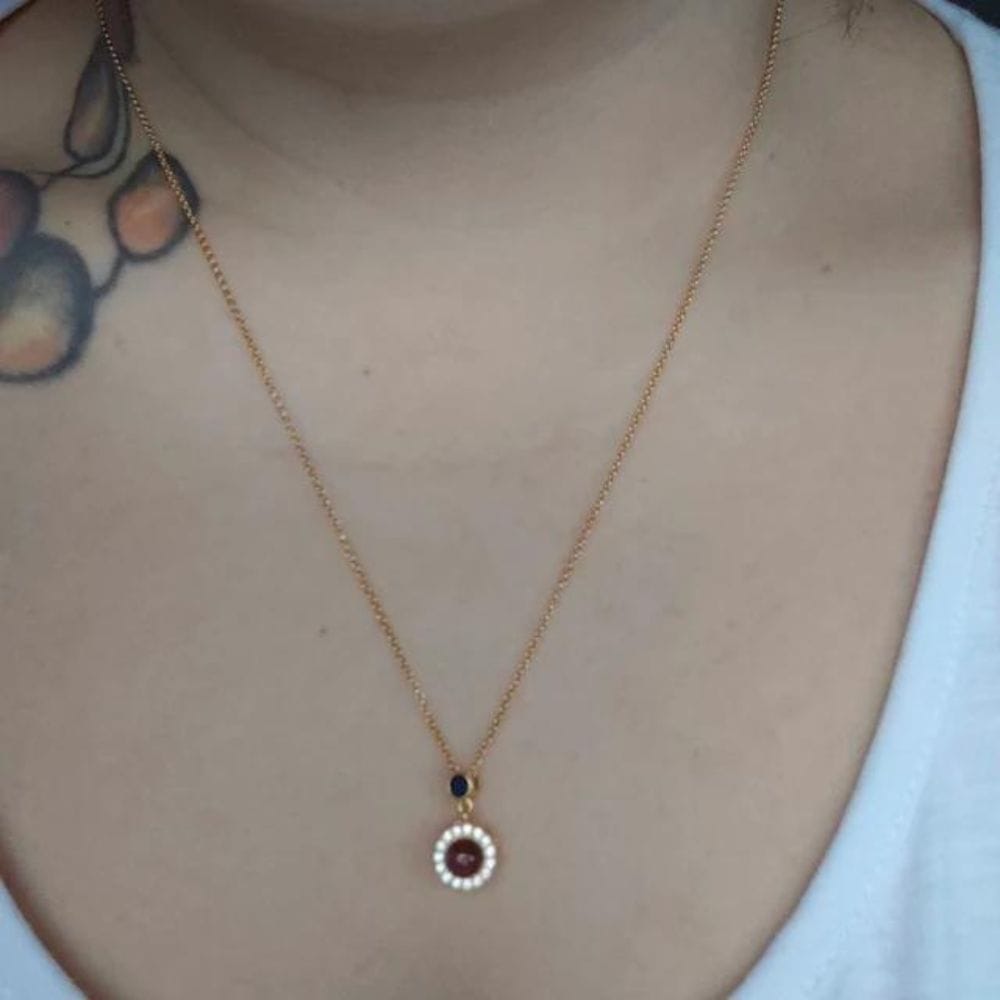 Customer photo review of Halo Photo Necklace