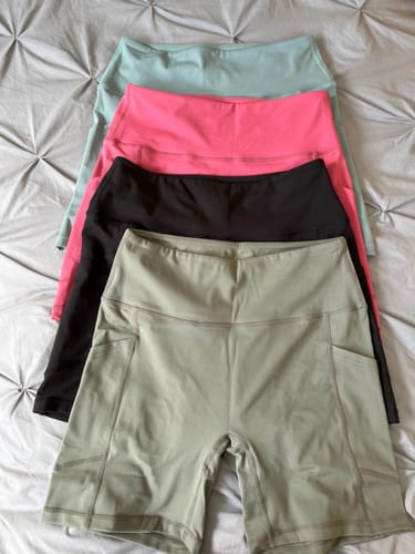 Customer photo review of Walkies Ready® - Cycling Shorts - Raspberry Pink