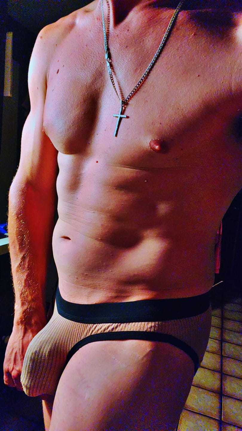 Customer photo review of 3 Pack Low Rise Soft Briefs With Support Pouch