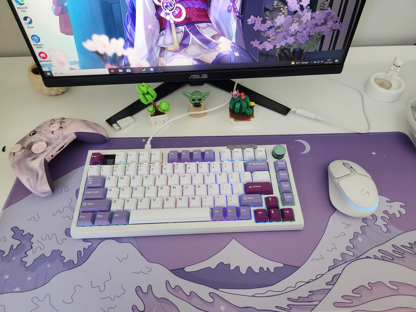 Customer photo review of Darmoshark Top75 Mekanik Klavye