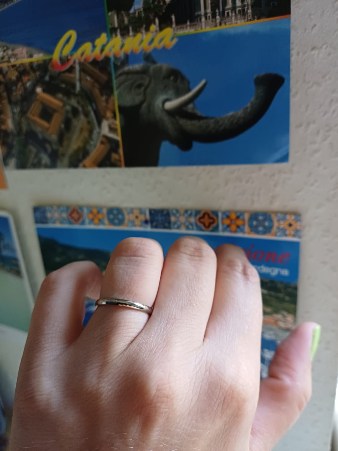 Customer photo review of Thin Lena Ring | 18K vergoldet