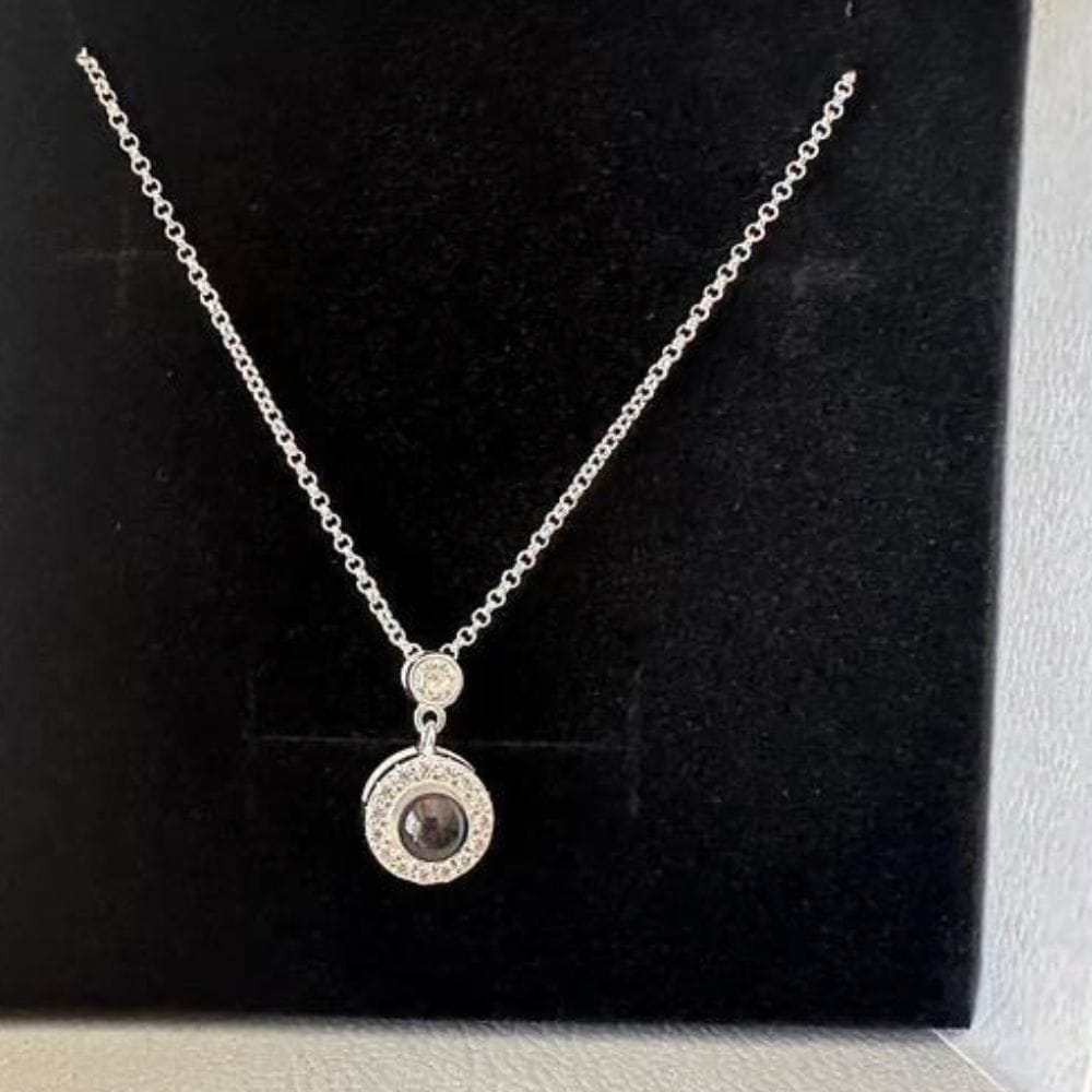 Customer photo review of Halo Photo Necklace