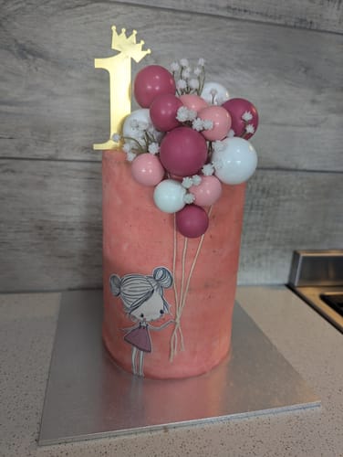 Customer photo review of Pre cut Girl Edible Icing Image