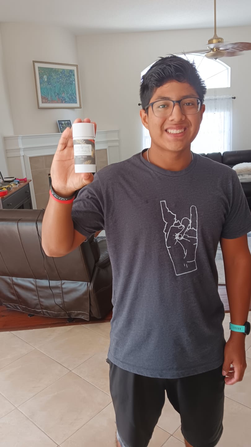 Customer photo review of Cedar Spice Deodorant