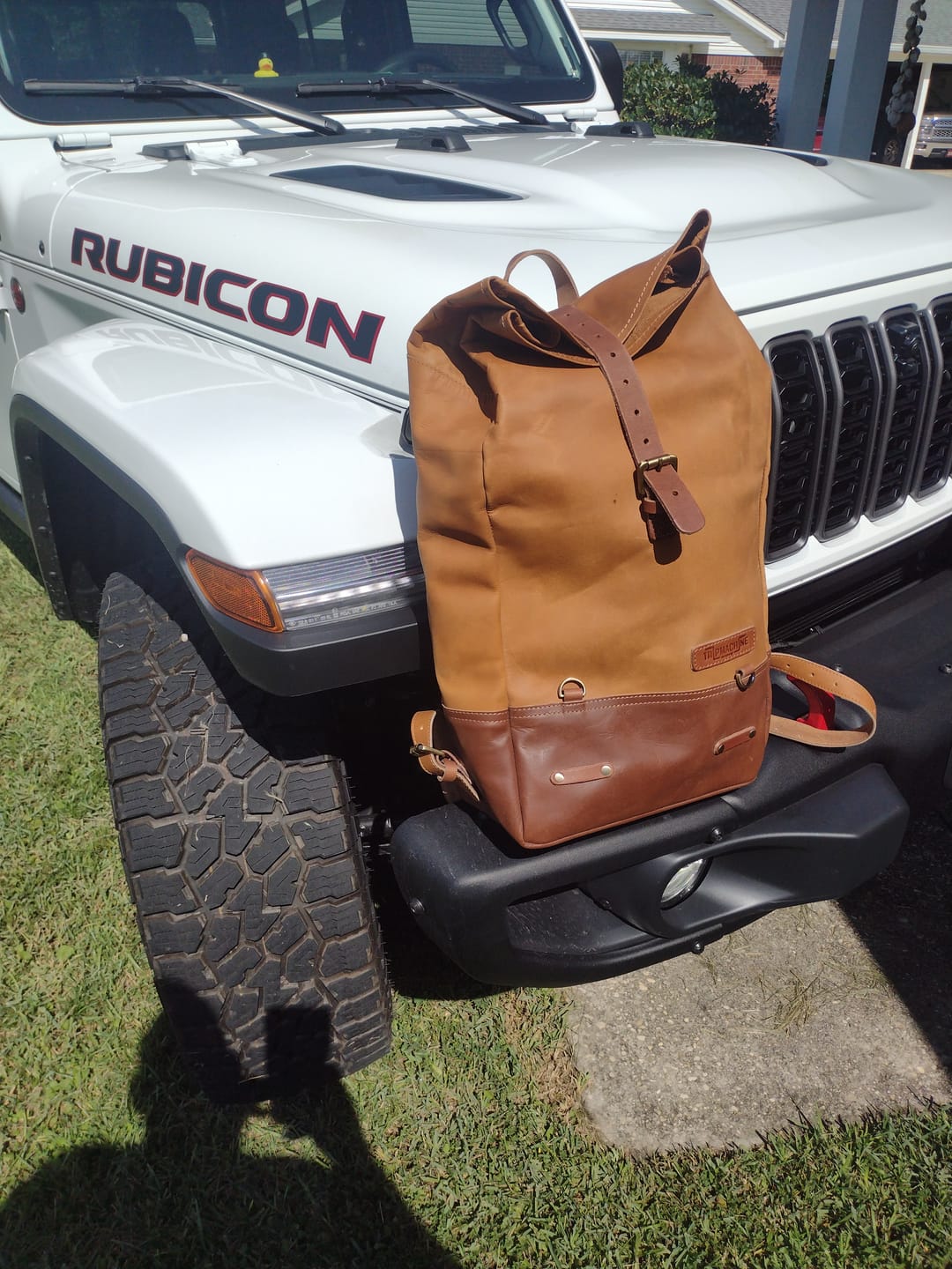 Customer photo review of backpack pannier - classic roll top