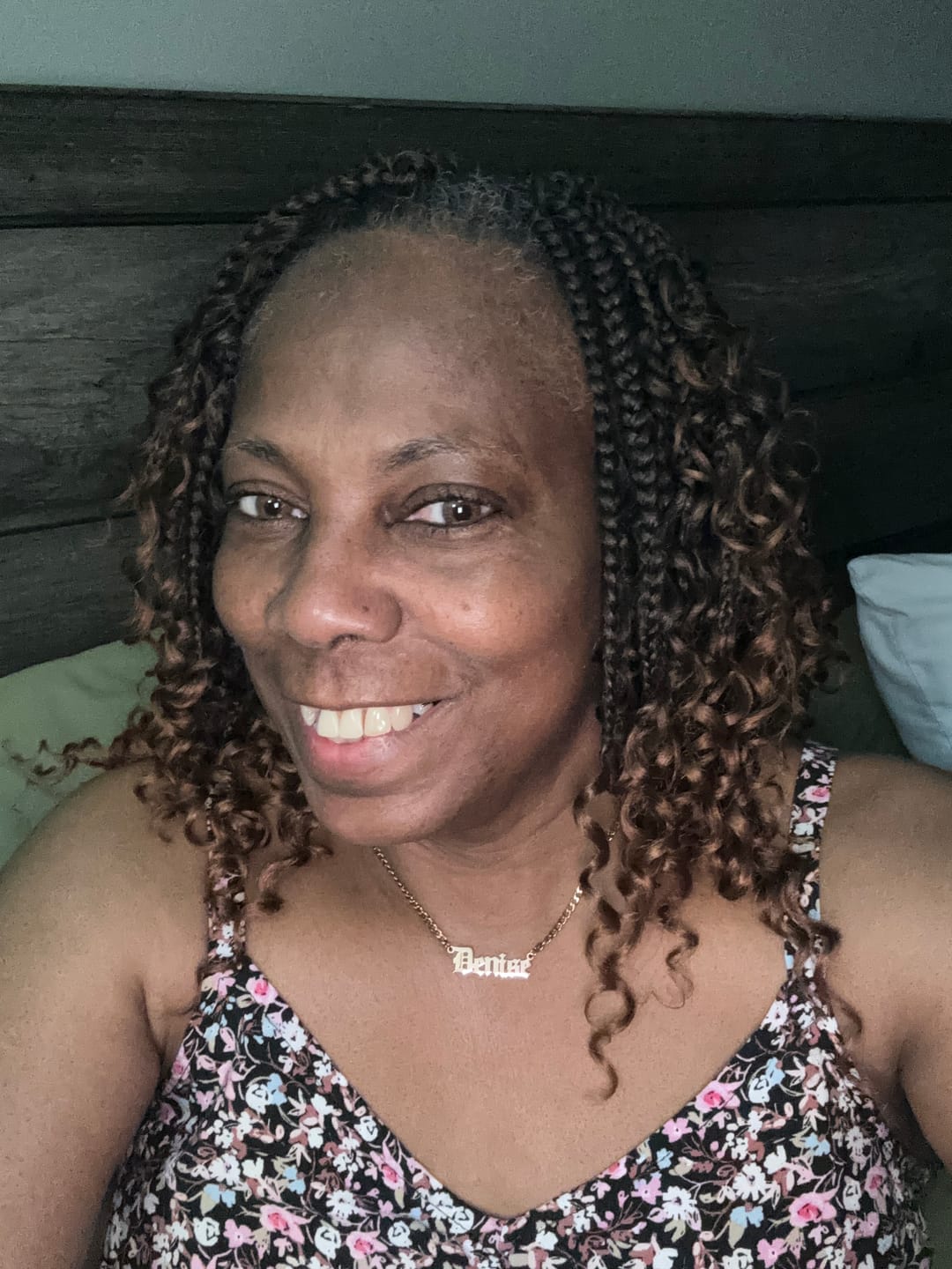 Customer photo review of Old English Custom Necklace