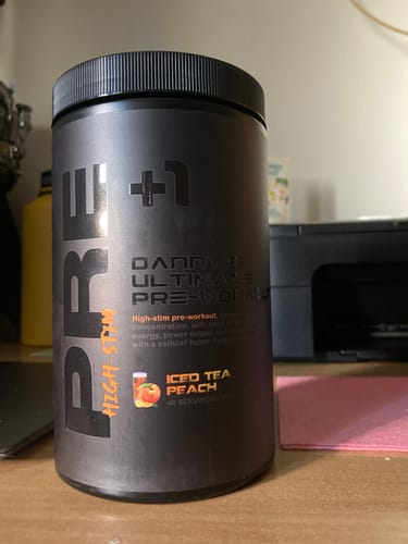 Customer photo review of +1© Danny's Ultimate Pre Workout High-stim (520g)