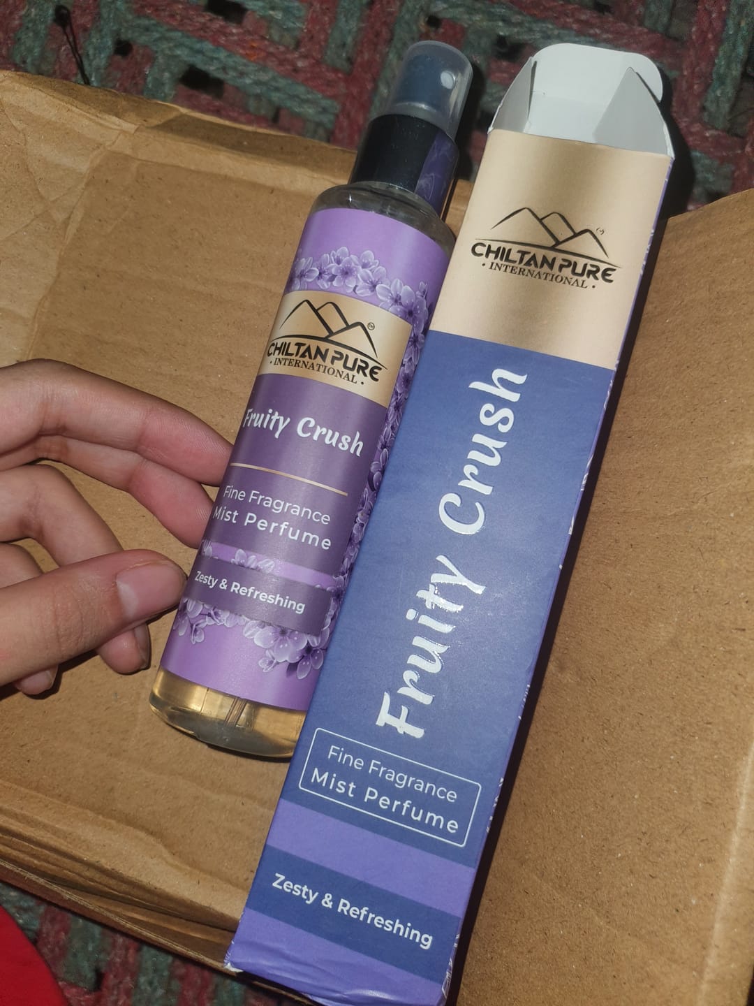 Customer photo review of Fruity Crush - Zesty & Refreshing!! - Body Spray Mist Perfume 100ml