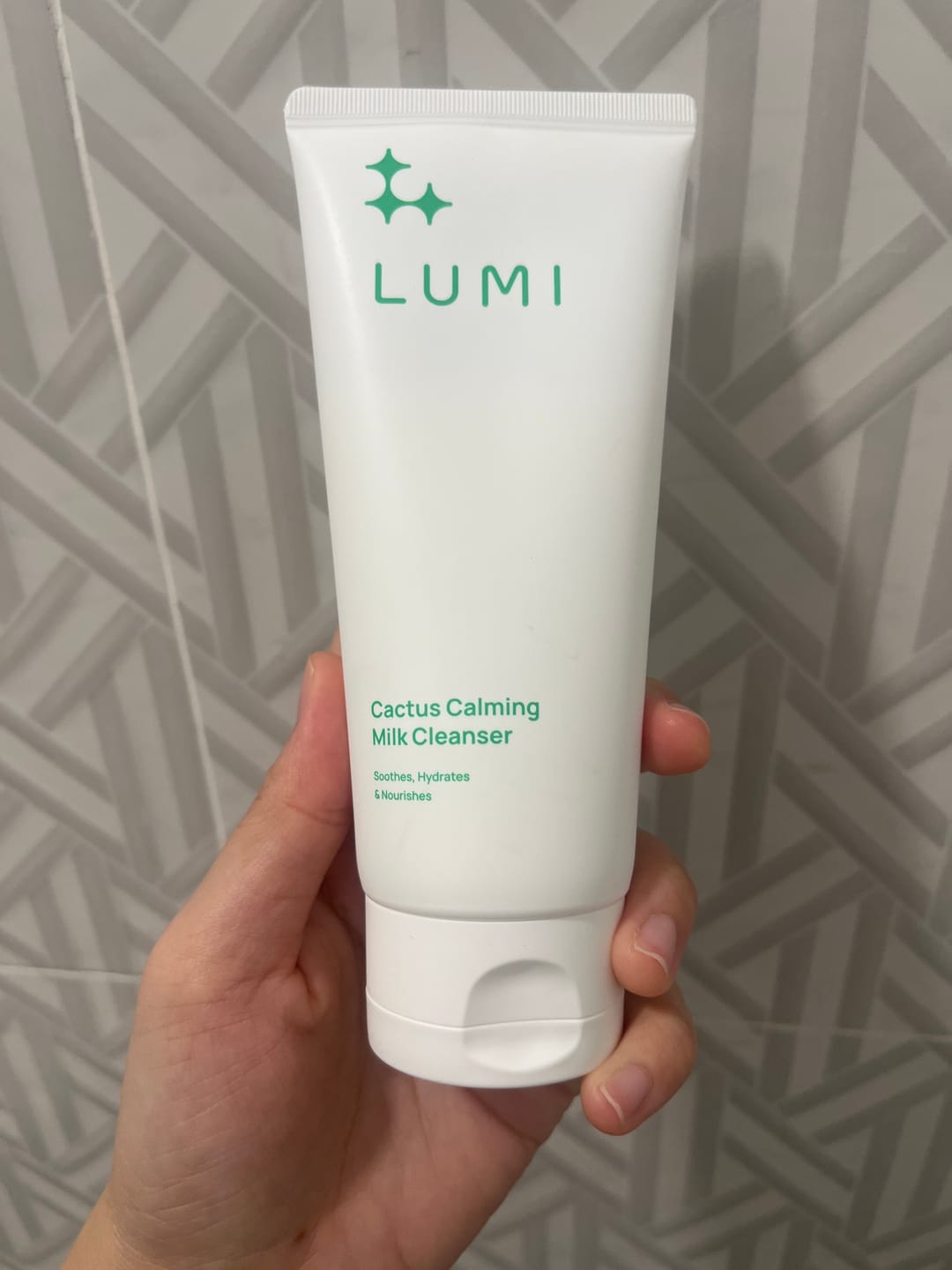 Customer photo review of Cactus Calming Milk Cleanser