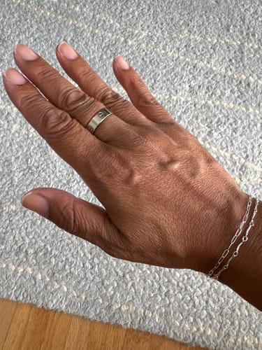 Customer photo review of Sterling Silver Permanent Bracelet