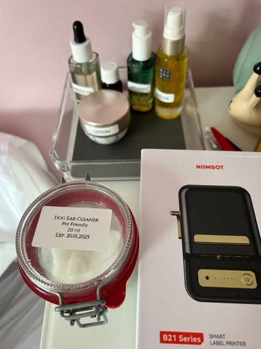 Customer photo review of B21 Bluetooth Thermal Label Printer, Efficient for Home, Office, Business