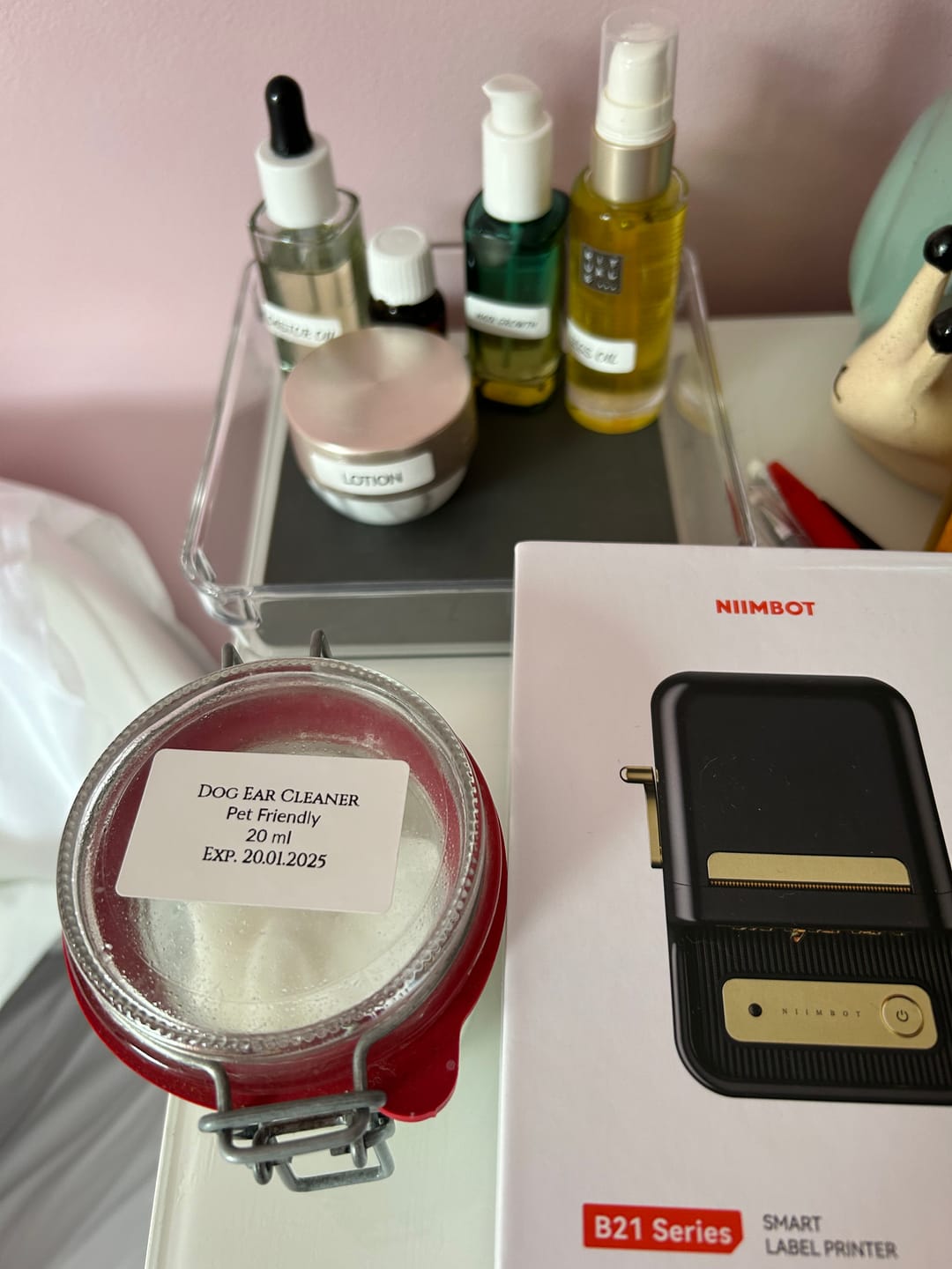 Customer photo review of B21 Bluetooth Thermal Label Printer, Efficient for Home, Office, Business
