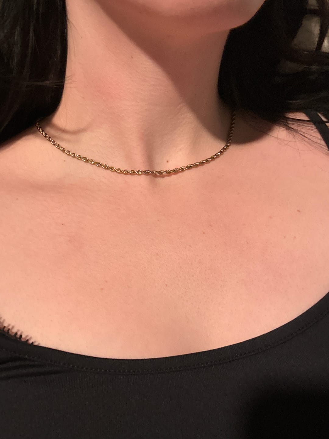 Customer photo review of Thin Rope Chain