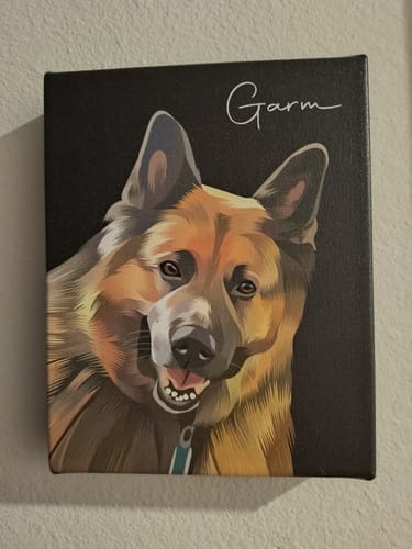 Customer photo review of Pet Art Canvas Wrap