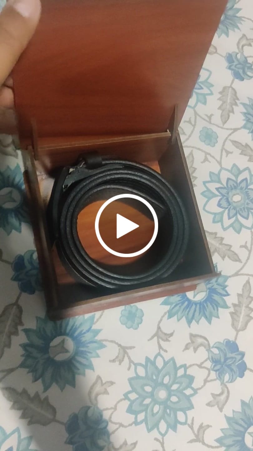 Customer video review of Bacca Bucci dress Belt full Leather & Suede Belt with nickle free Buckle
