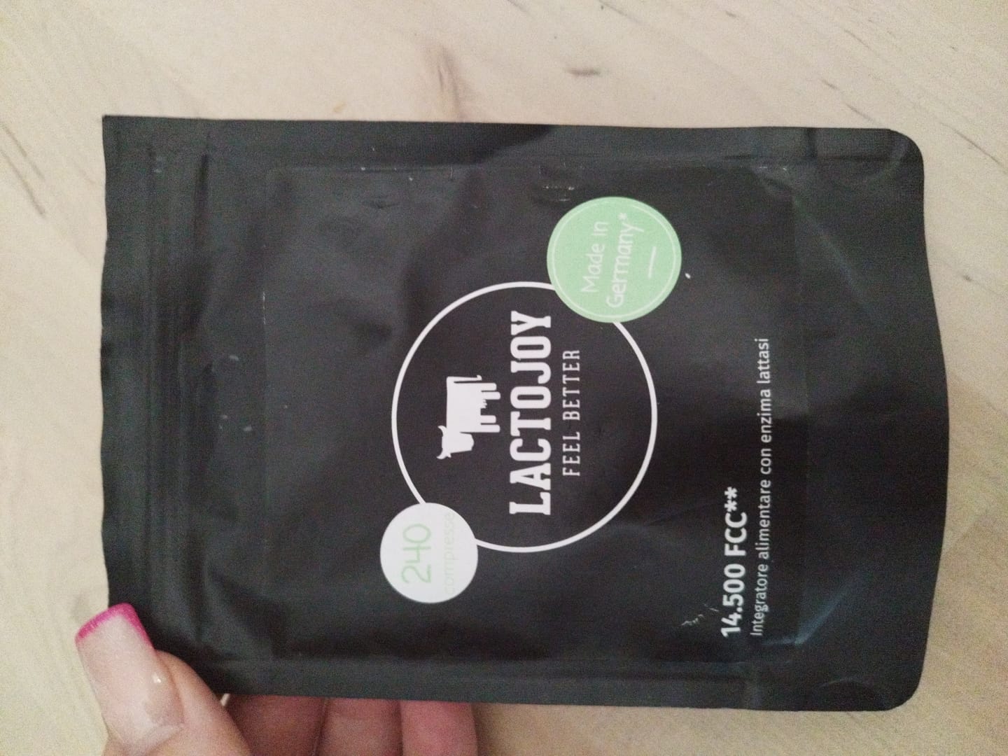 Customer photo review of LactoJoy Laktase Tabletten - 14.500 FCC - 240 Nachfüllpackung