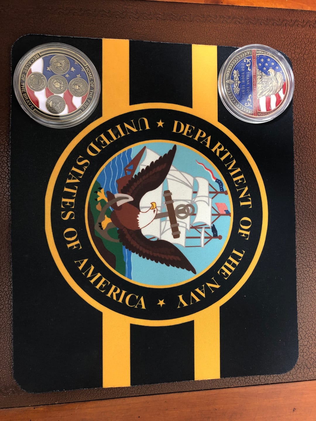 Customer photo review of Thank You For Your Service Coin