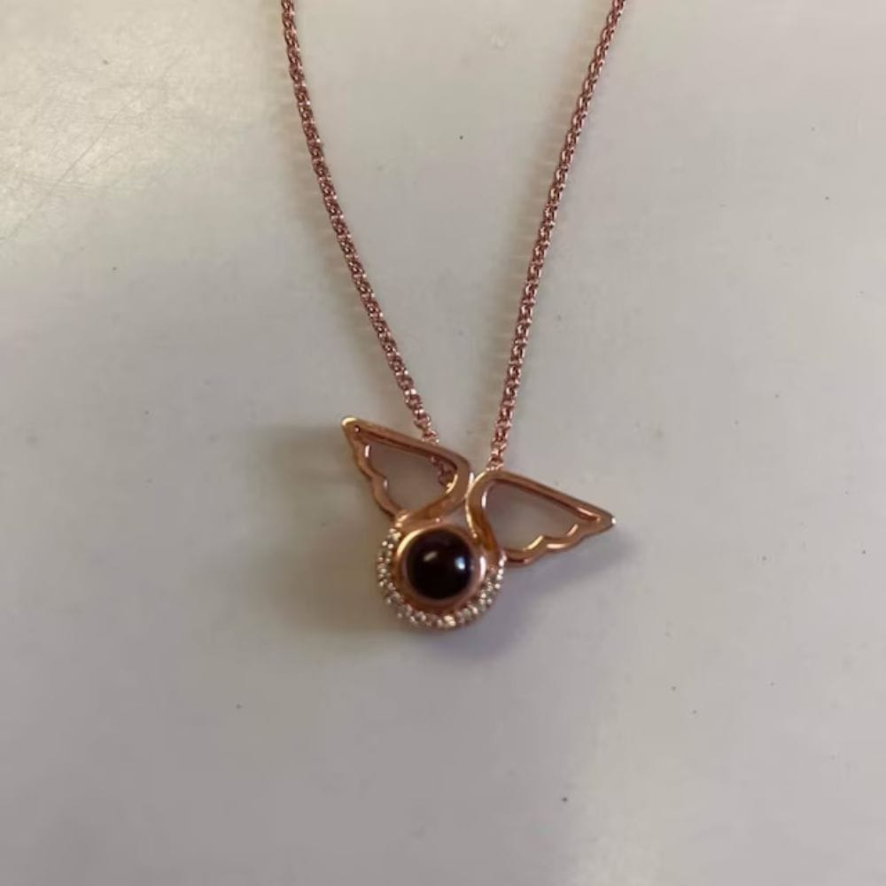 Customer photo review of Angel Photo Necklace