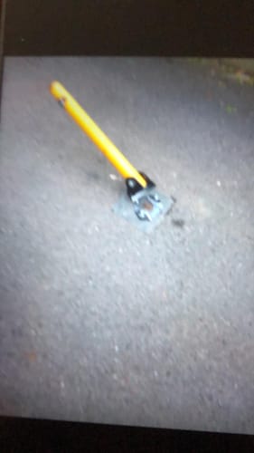 Customer photo review of KYP-1 Fold Down Parking Post