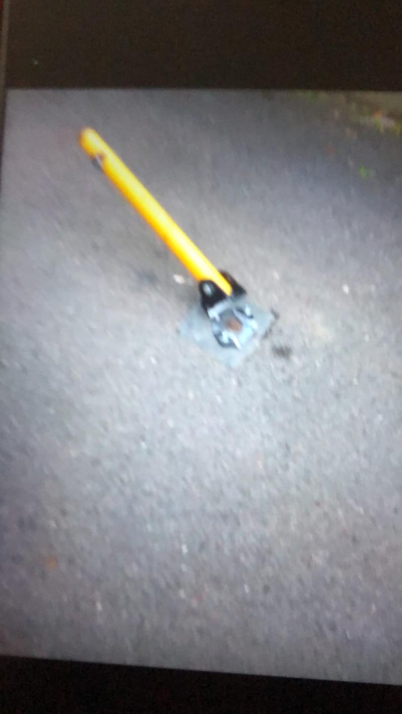 Customer photo review of KYP-1 Fold Down Parking Post