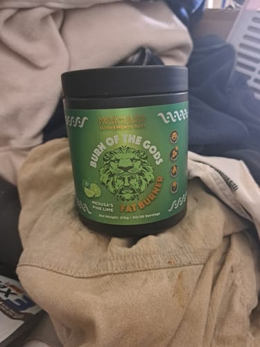 Customer photo review of Burn of the Gods - Fat Burner