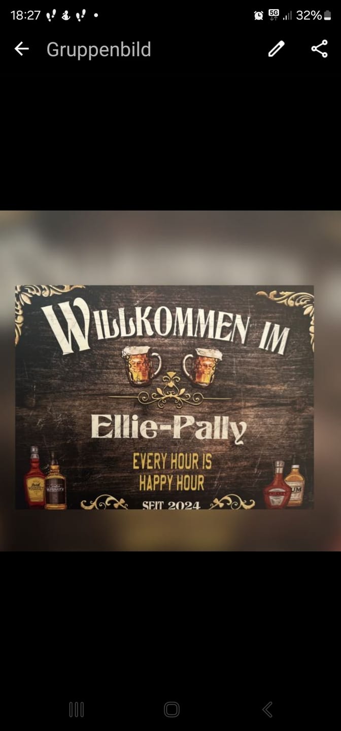 Customer photo review of Meine Bar - Indoor-Türschild