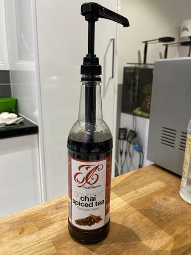 Customer photo review of Spiced Chai Syrup